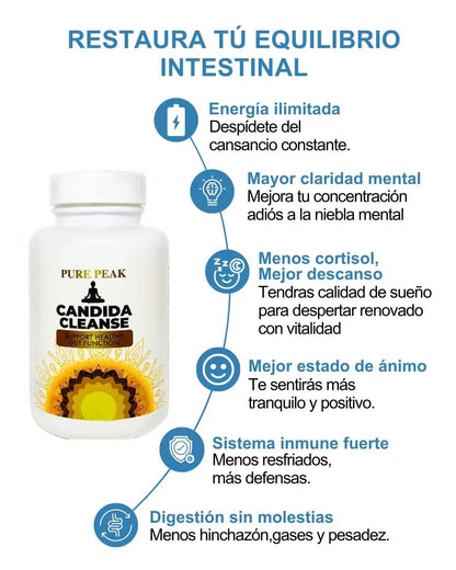 Oferta 2x1 Candida Cleanse ¿Estas listo para recuperar tu energía y mejorar tu digestión?