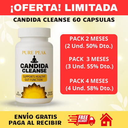 Oferta 2x1 Candida Cleanse ¿Estas listo para recuperar tu energía y mejorar tu digestión?